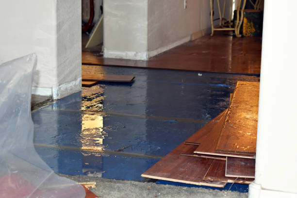 Professional Flood Damage Restoration technician working in Farwell, TX
